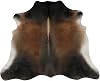KUDA Authentic Cowhide Area Rug Gray and Brown Smokey L: 65 x W: 6 No Surprises, You get The Cowhide You See in The Photo