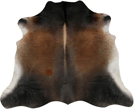 KUDA Authentic Cowhide Area Rug Gray and Brown Smokey L 65" x W 6 No Surprises, You get The Cowhide You See in The Photo.