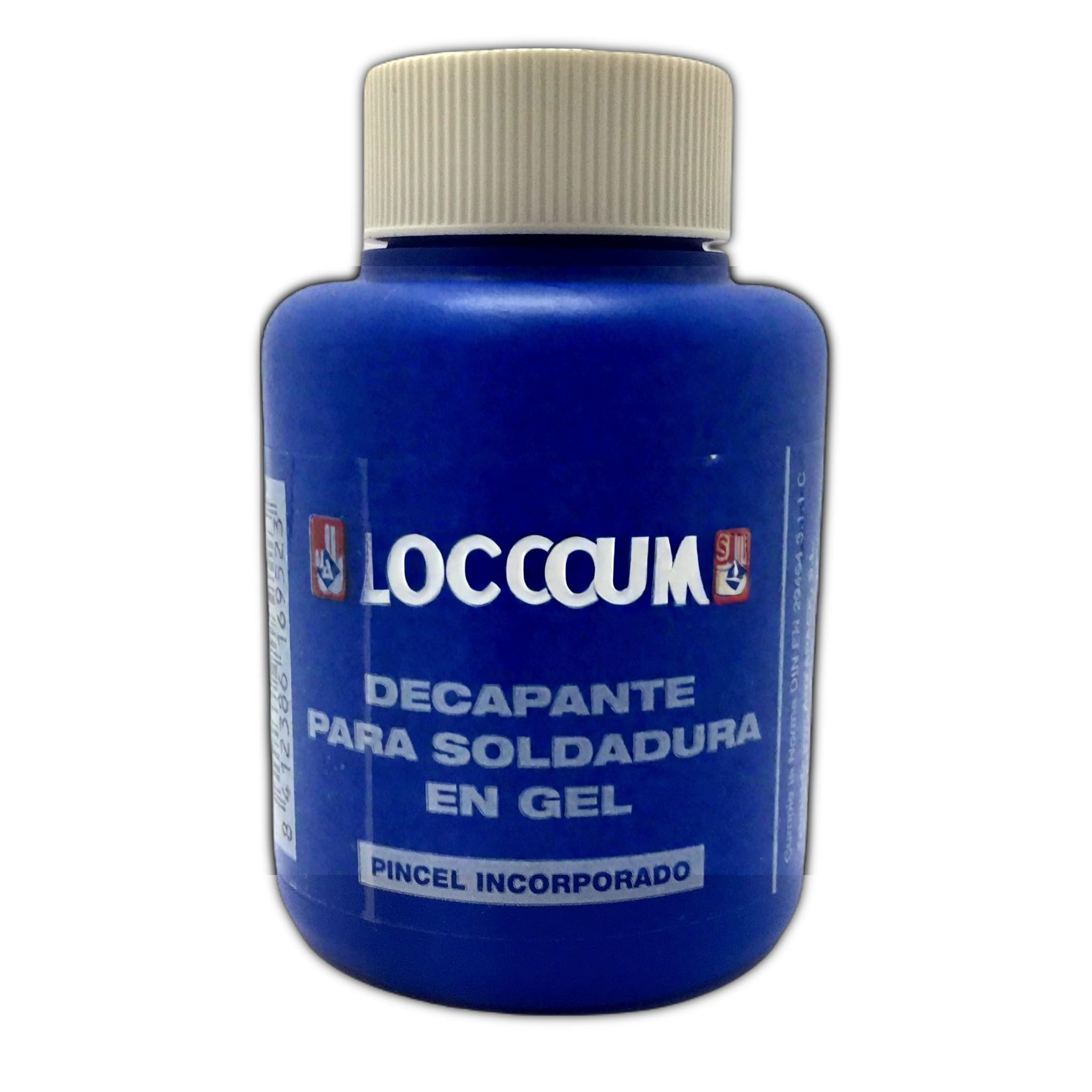 Bricoloco Decapante gel para soldar estaño con cobre y otros metales. 100 gramos con pincel aplicador- Elimina óxido y limpia piezas antes de soldadura. (1)