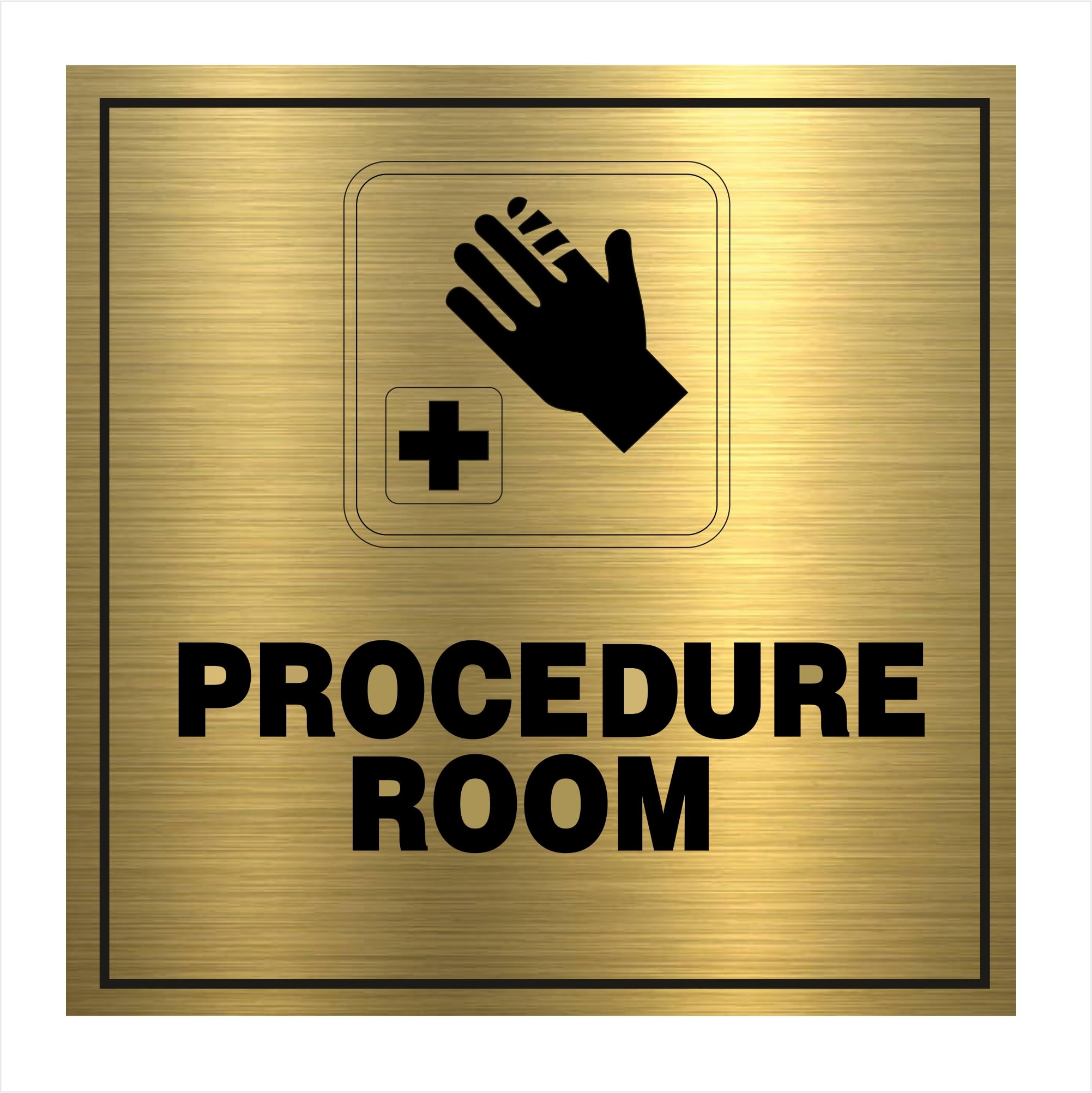Procedure Room Sign Board black & golden brush vinyl sticker with Double Side Adhesive Tape-Vinyl Sticker with 3mm pvc Forex Board-(20x20cm) used for Hospital,Clinic,Dental Care, Medical,Treatment (B0CZDJJ2TP) Amazon Price History, Amazon Price Tracker