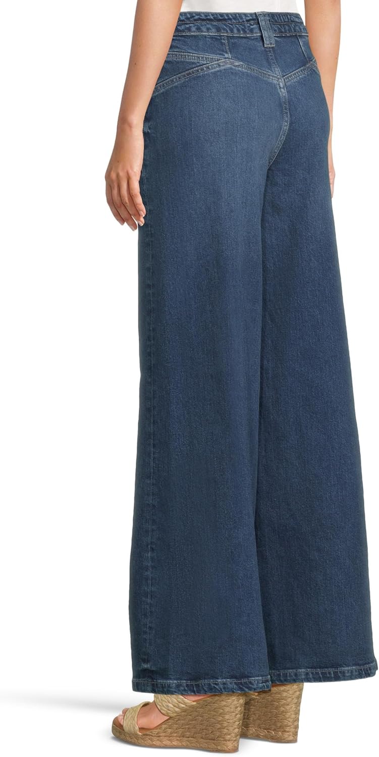 Free People Womens We The Free Kellee High-Rise Palazzo Jeans - Image 3