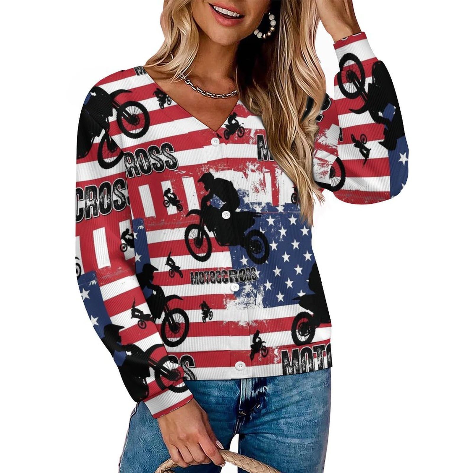 Cardigan Sweater for Women Reusable Warm Stretch Button Down Sweaters for Winter Spring Fall