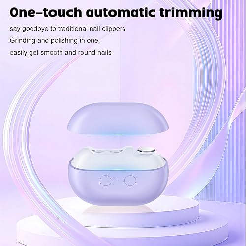 Miniatura 2 de Fanyil easyclip 2026 - Cortauñas inteligente para personas mayores, herramienta eléctrica de cuidado de uñas con luz LED, recortadora de uñas sin