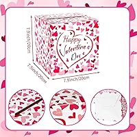 Vista 2 de Hxezoc Caja de Tarjetas de San Valentín Recuerdos Buzón Feliz Día de San Valentín Caja de Cartón para Aula de Niños, Día de San Valentín, Baby