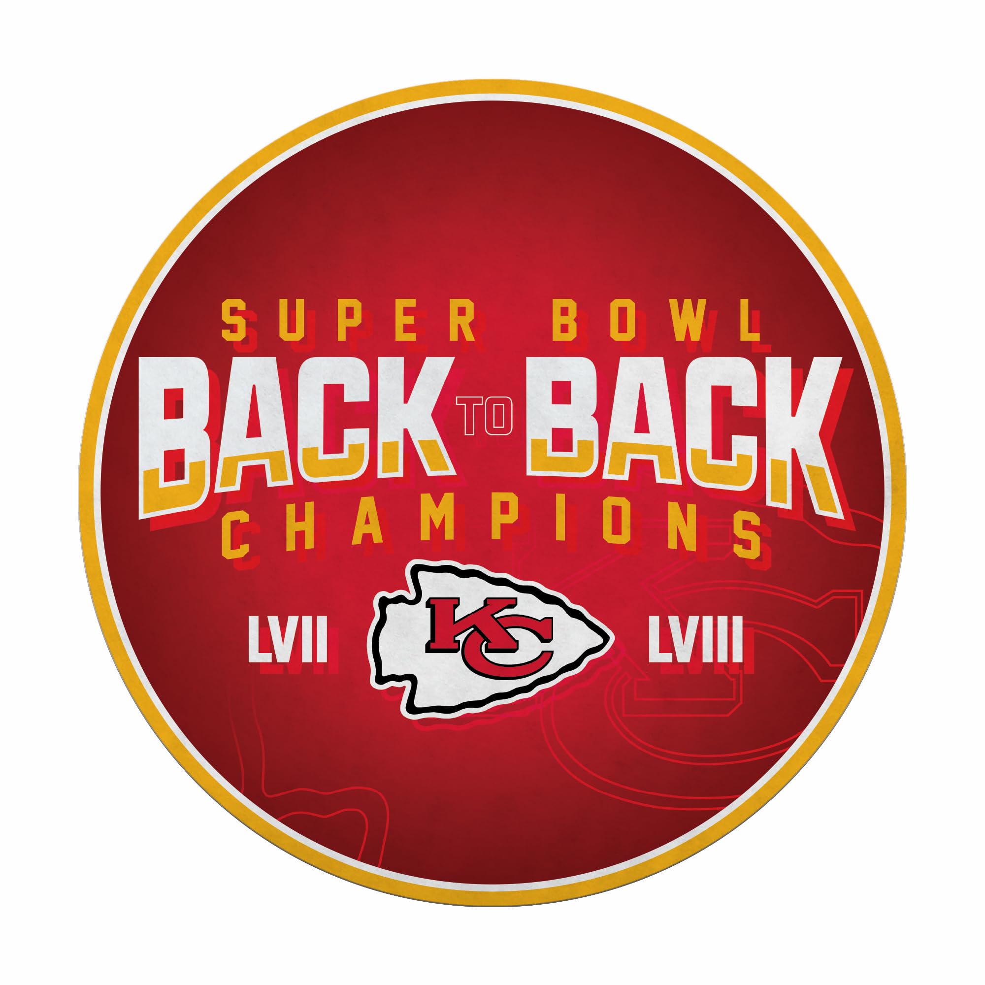 Fanion NFL Kansas City Chiefs idée cadeau idéale en feutre doux pour supporter de foot
