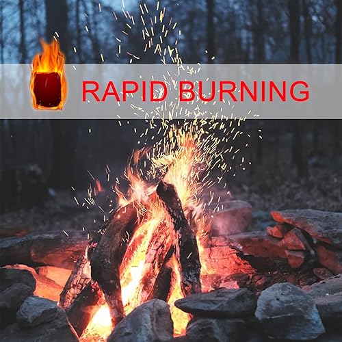 Miniatura 6 de Quantfire Paquete de 160 iniciadores de fuego de carbón para fogatas, chimenea, parrilla, chimenea, barbacoa y ahumador