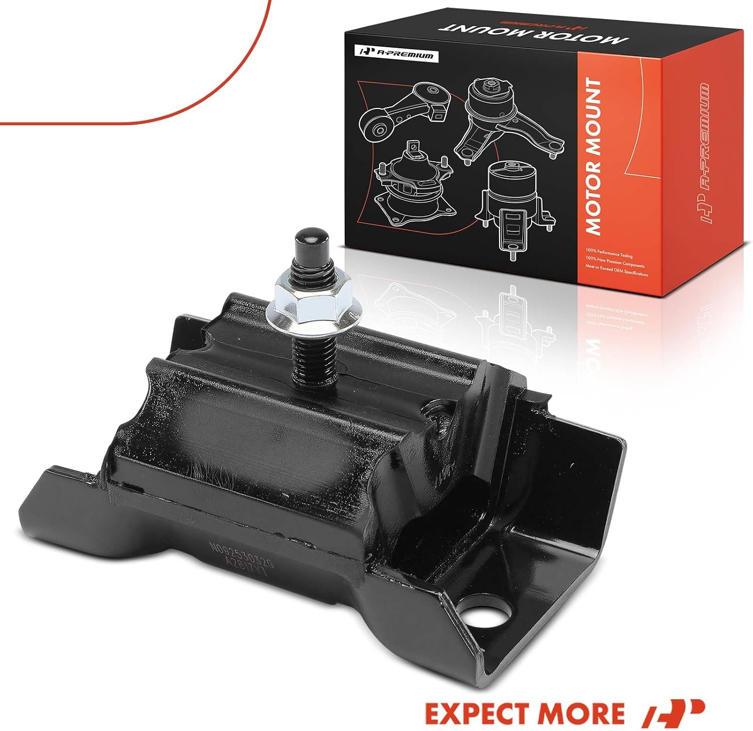 A-Premium Transmission Mount Compatible with Chevrolet Silverado 1500, Tahoe, Suburban 1500, Express 1500, C1500, C2500, C3500 & GMC Sierra 1500 HD, Yukon, Savana 3500, C3500HD, C1500 C2500 Suburban