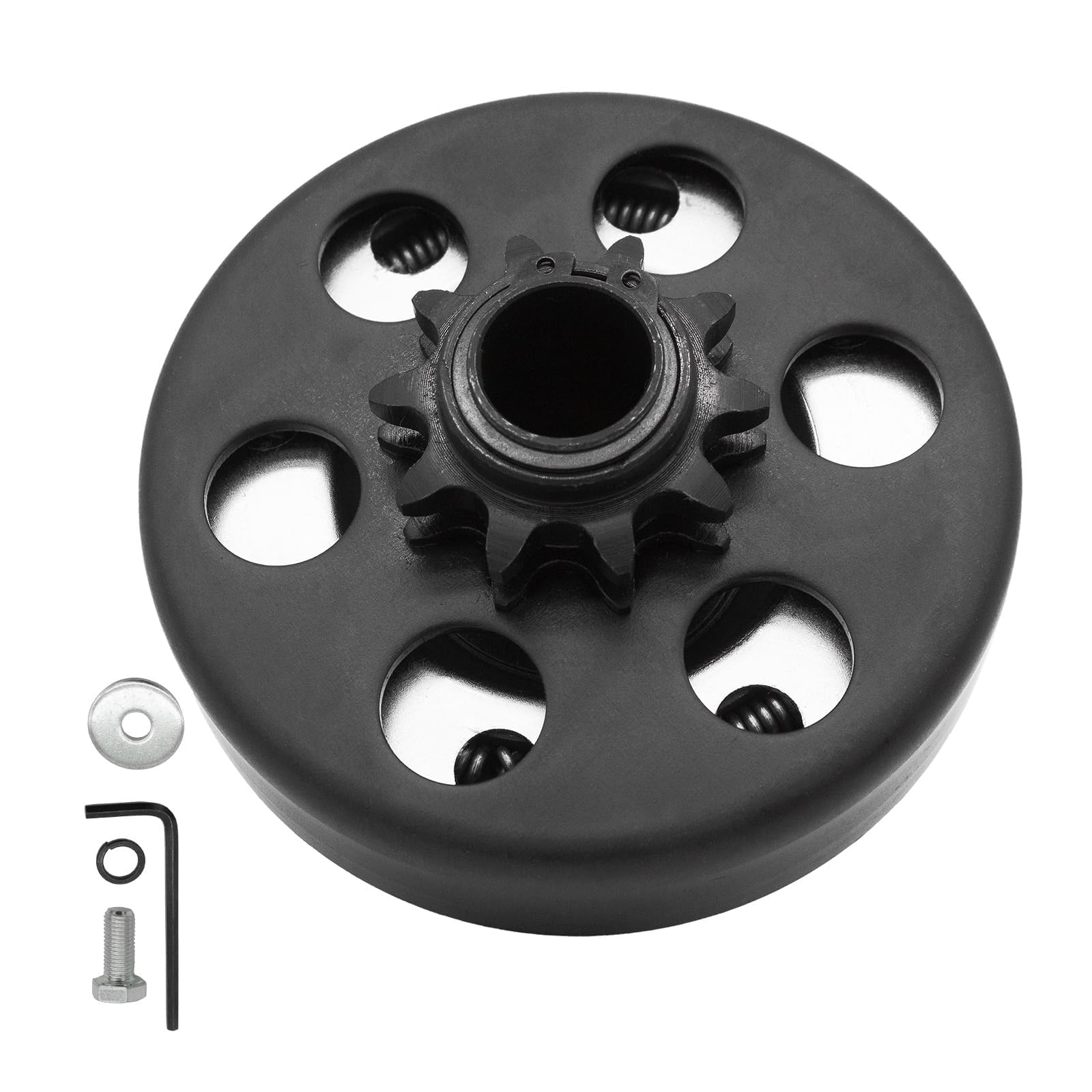 Embrague centrífugo, embrague Go Kart de 3/4 pulgadas de diámetro 10T para cadena #40 41 420, apto para Predator 212 Go Kart Minibike Baja Mini Bike MB165 MB200, hasta 6.5 HP.