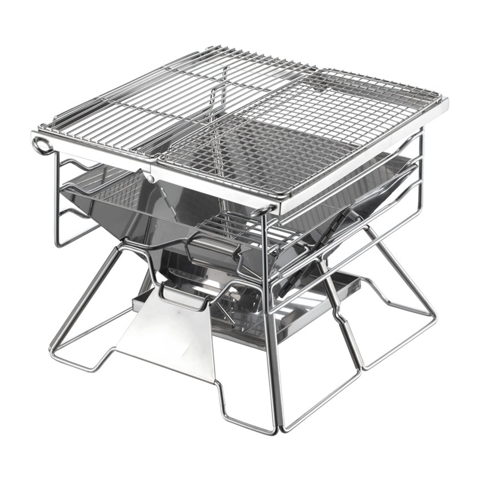 Parrilla plegable portátil para evitar el desorden de espacio en tu terraza y cocina