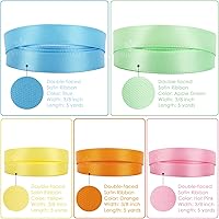 Vista 13 de MEEDEE Cinta de feliz día del padre, decoración del día del padre, caja de regalo, decoración de papel de regalo, cinta fina de satén negro surtido