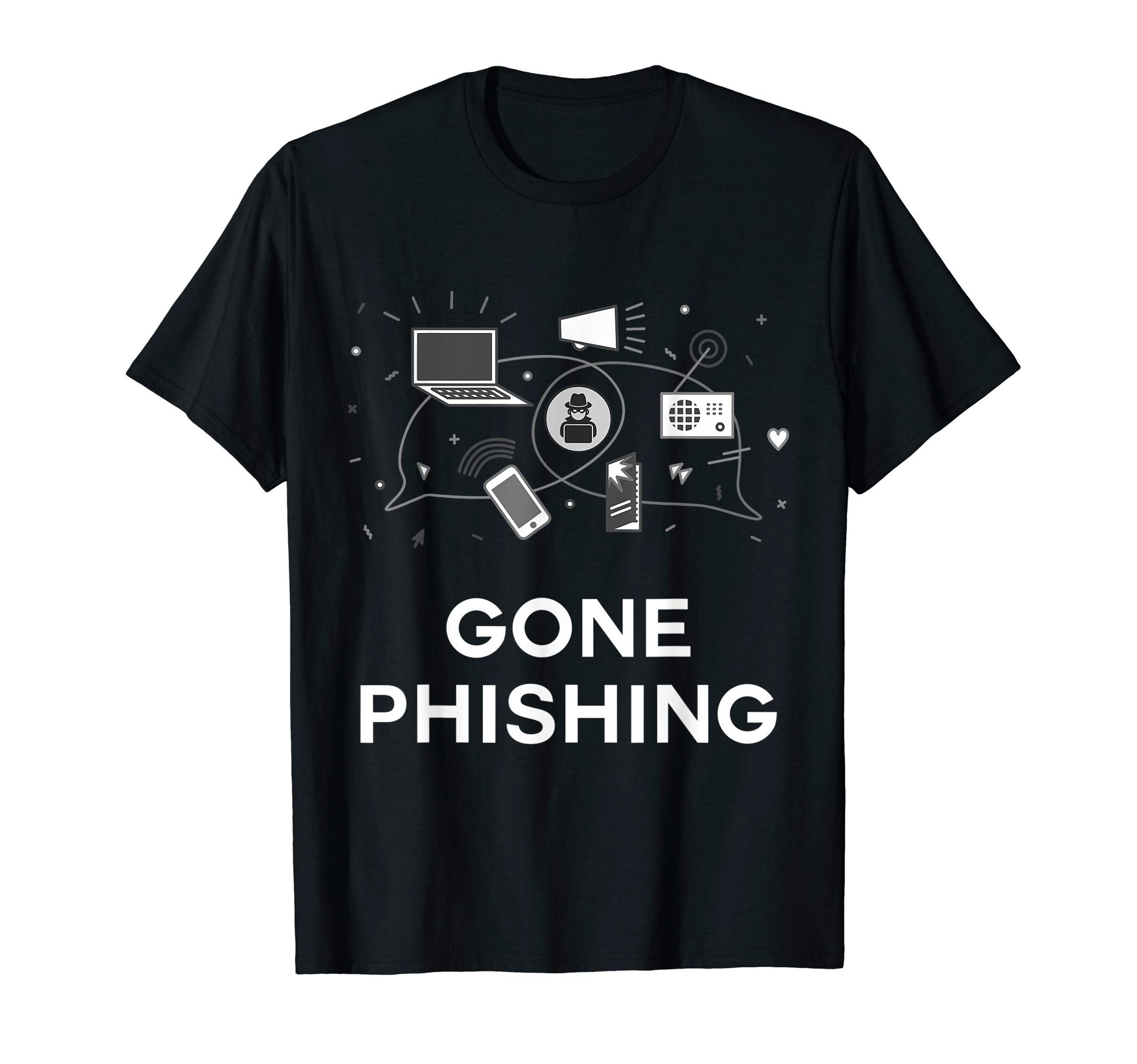 Gone Phishing TeesGone Phishing Items Hacking Hacker Anon Data Collection T-Shirt