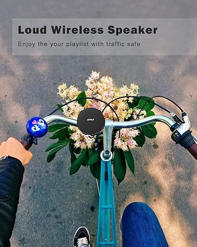 Miniatura 6 de Inwa Altavoces de bicicleta Bluetooth con modo de tarjeta TF, altavoz portátil inalámbrico impermeable para bicicleta, micrófono integrado para