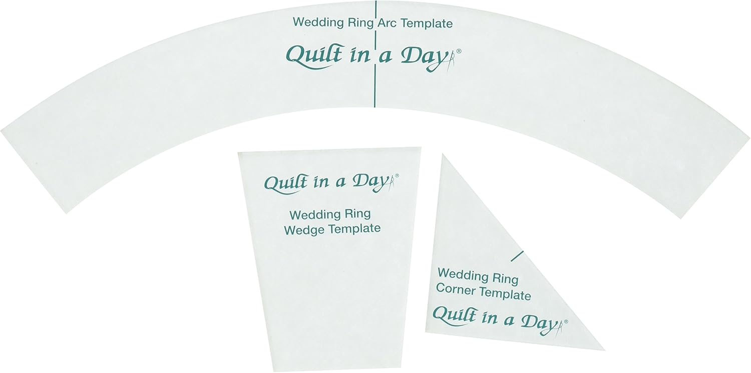 Quilt In A Day Double Wedding Ring Templates 3 Pack Amazon Ca Home Quilt In A Day Double Wedding Ring Templates 3 Pack Amazon Ca Home