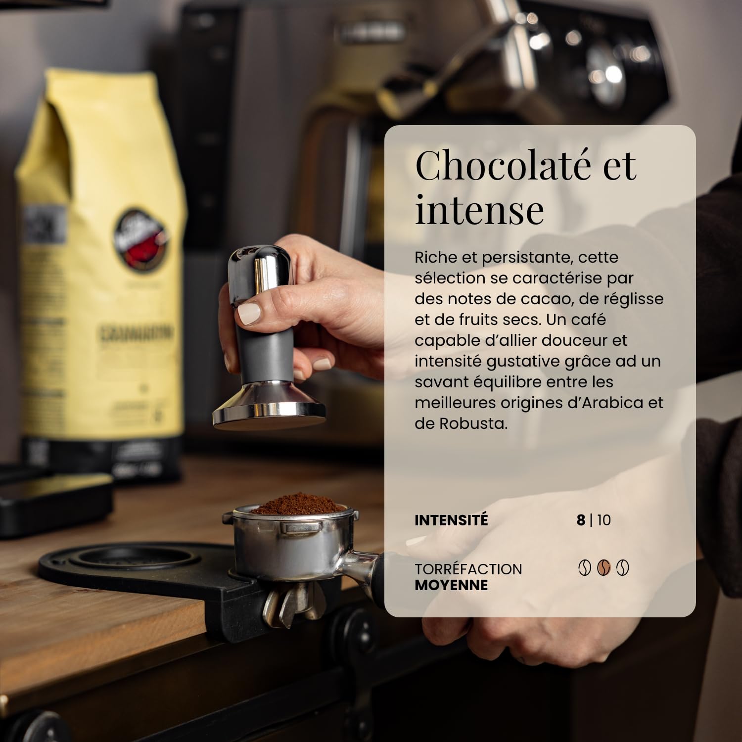 Caffè Vergnano 1882 Grains de café Granaroma - 1 kg (1 paquet)