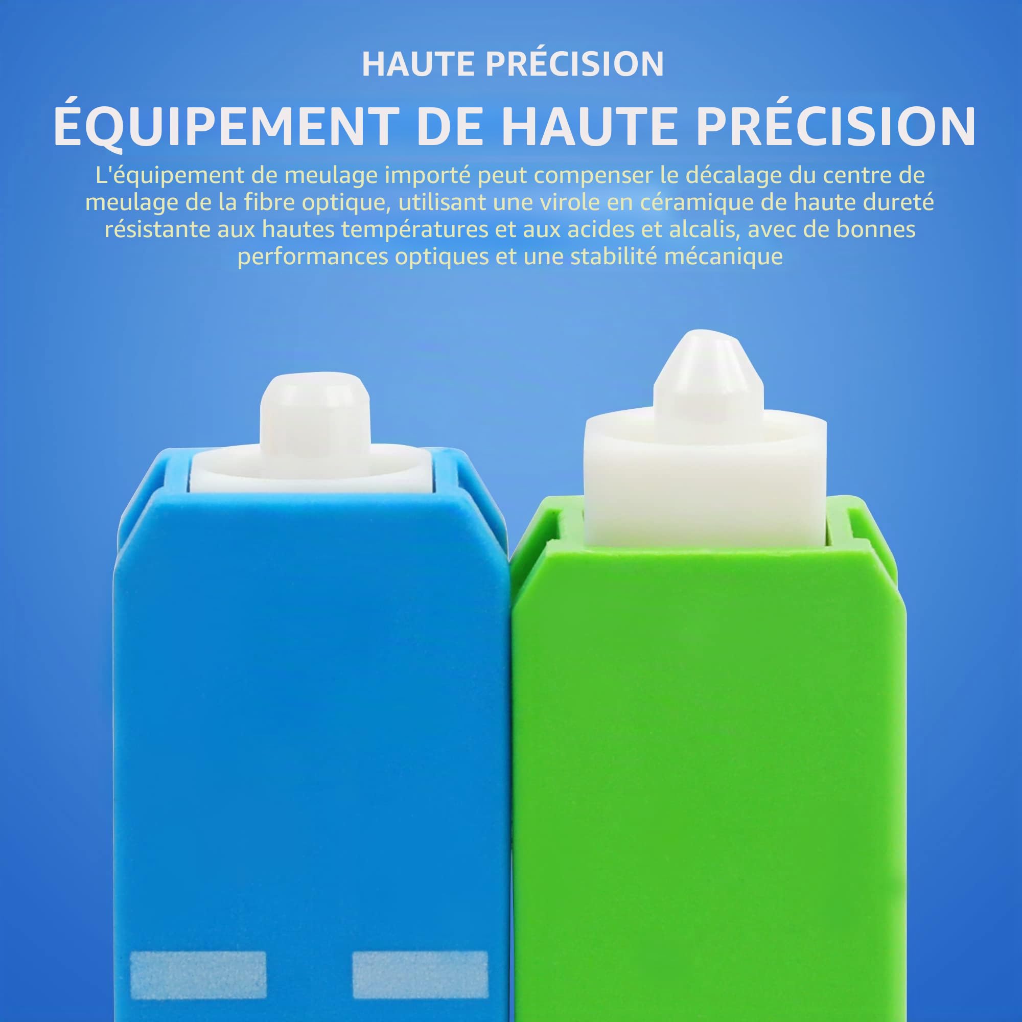 Adaptateur fibre SC (mâle) vers LC (femelle) convertisseur APC/UPC monomode et multimode hybride combinaison adaptateur optique