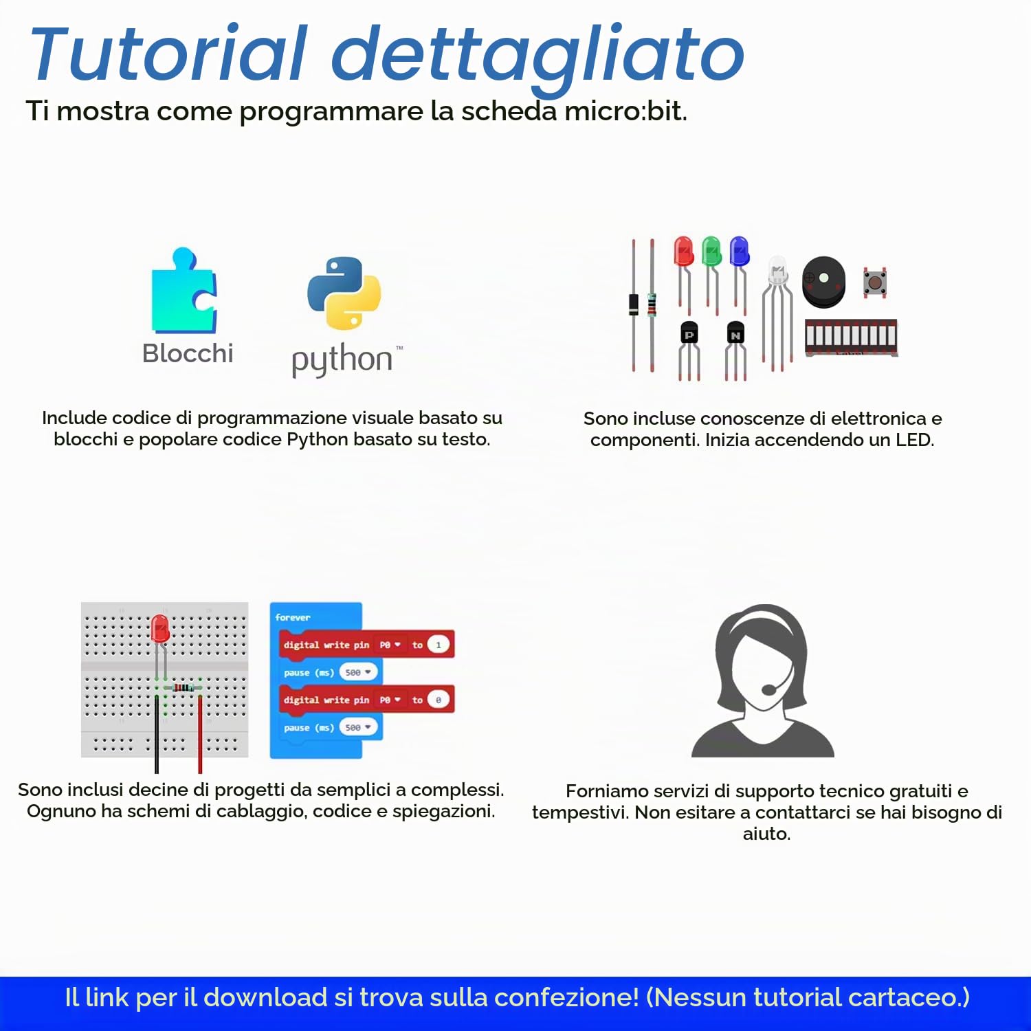 Freenove Ultimate Starter Kit for BBC micro bit (V2 Included), 316-Page Detailed Tutorial, 225 Items, 44 Projects, Blocks and Python Code