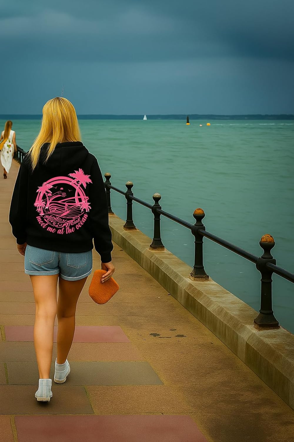 Palm Graphic Hoodies for Women Girls Juniors Aesthetic Y2k Sweatshirts Preppy Outfit - Image 4