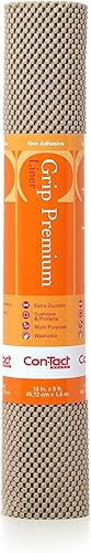 Con-Tact Brand, revestimiento adhesivo antideslizante para estantes y cajones, 12 pulgadas por 5 pies (05F-C7Y59-06)