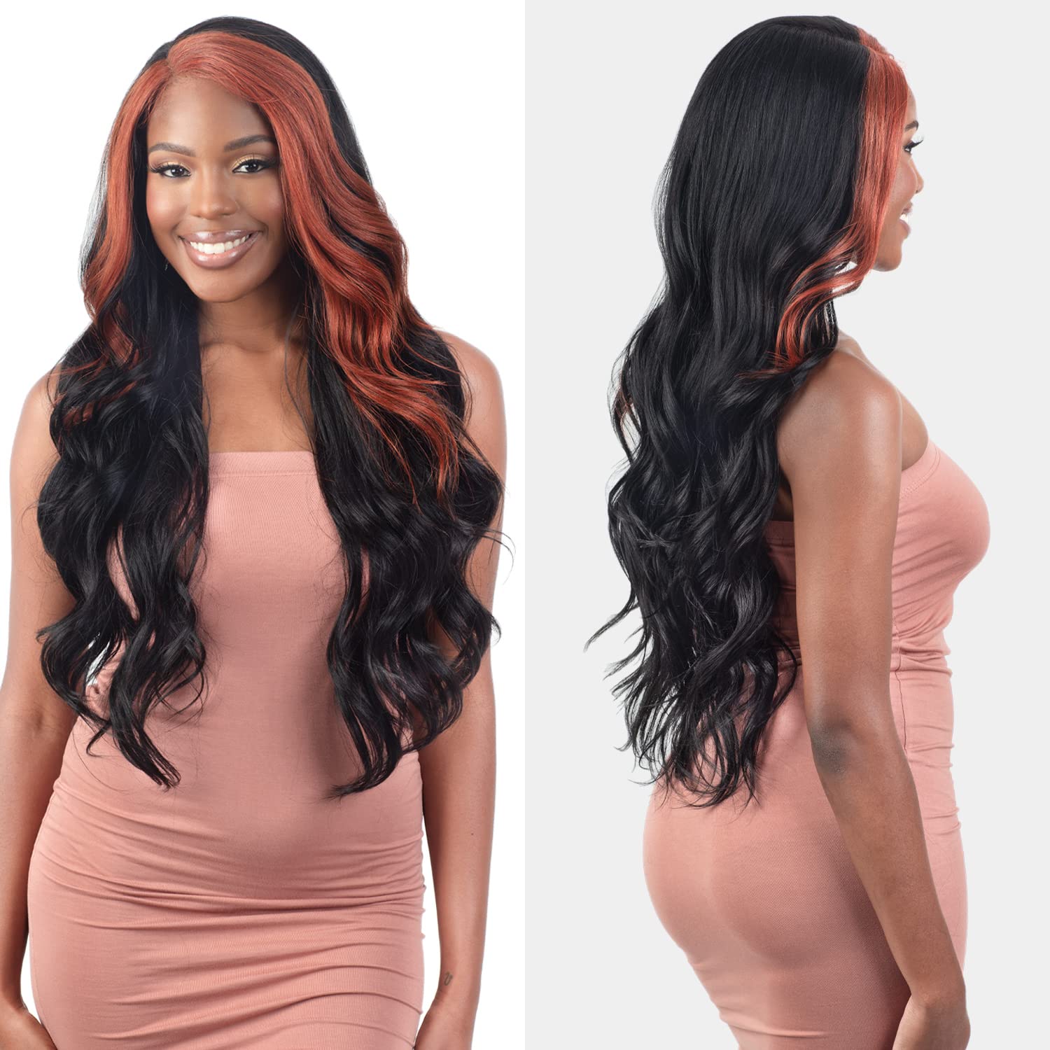 Shake 'N Go Freetress Equal Level Up Synthetic HD Lace Front Wig- Lashana