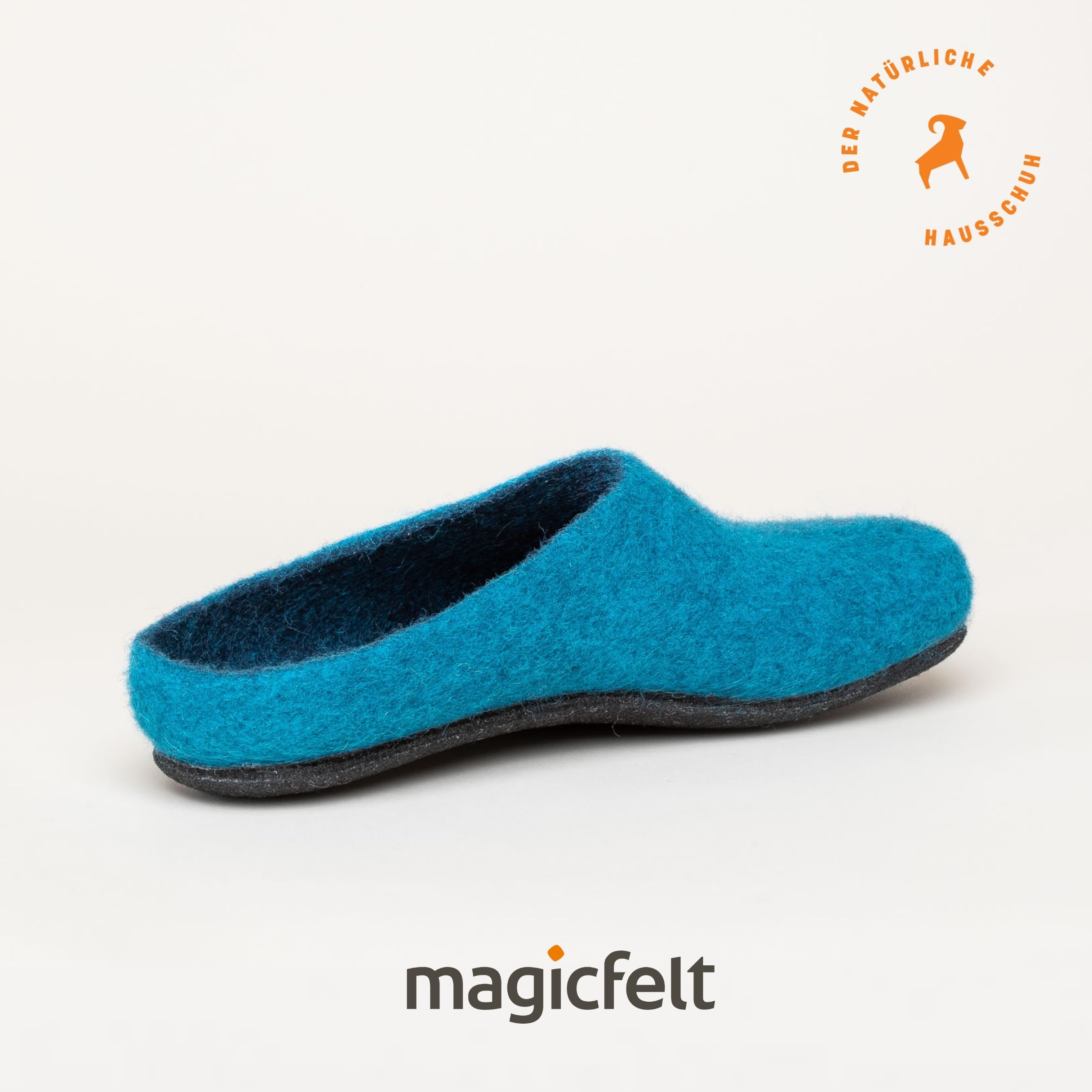 Magicfelt Filz-Hausschuh 709 aus 100% Merino-Wolle | Pantoffel für Damen & Herren mit anatomisch geformter Filz-Latex-Sohle - Made in Tirol