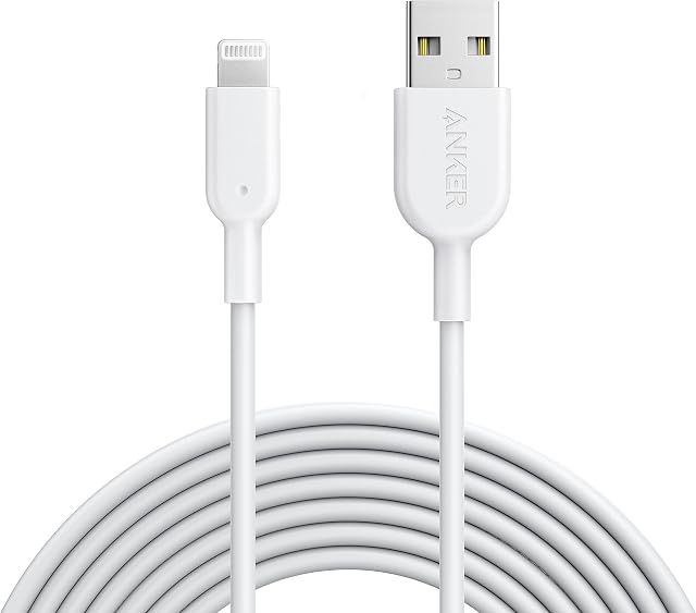 Anker iPhone Charger Cable, Powerline II Lightning Cable (10ft), Durable Cable, MFi Certified for iPhone Xs/XS Max/XR/X / 8/8 Plus /7/7 Plus, iPad 8