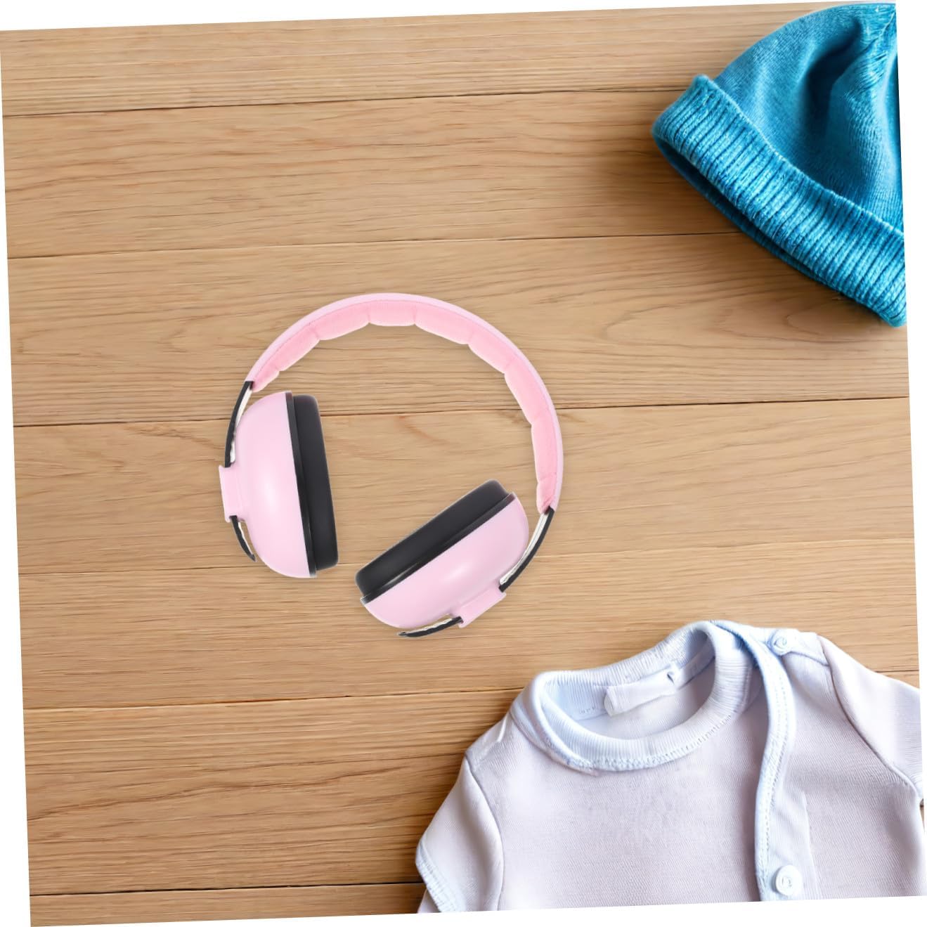 VANZACK Adjustable Baby Hearing Protection Earmuffs for Infants Noise Cancelling Ear Muffs Elastic Headband for Sleeping and Travel