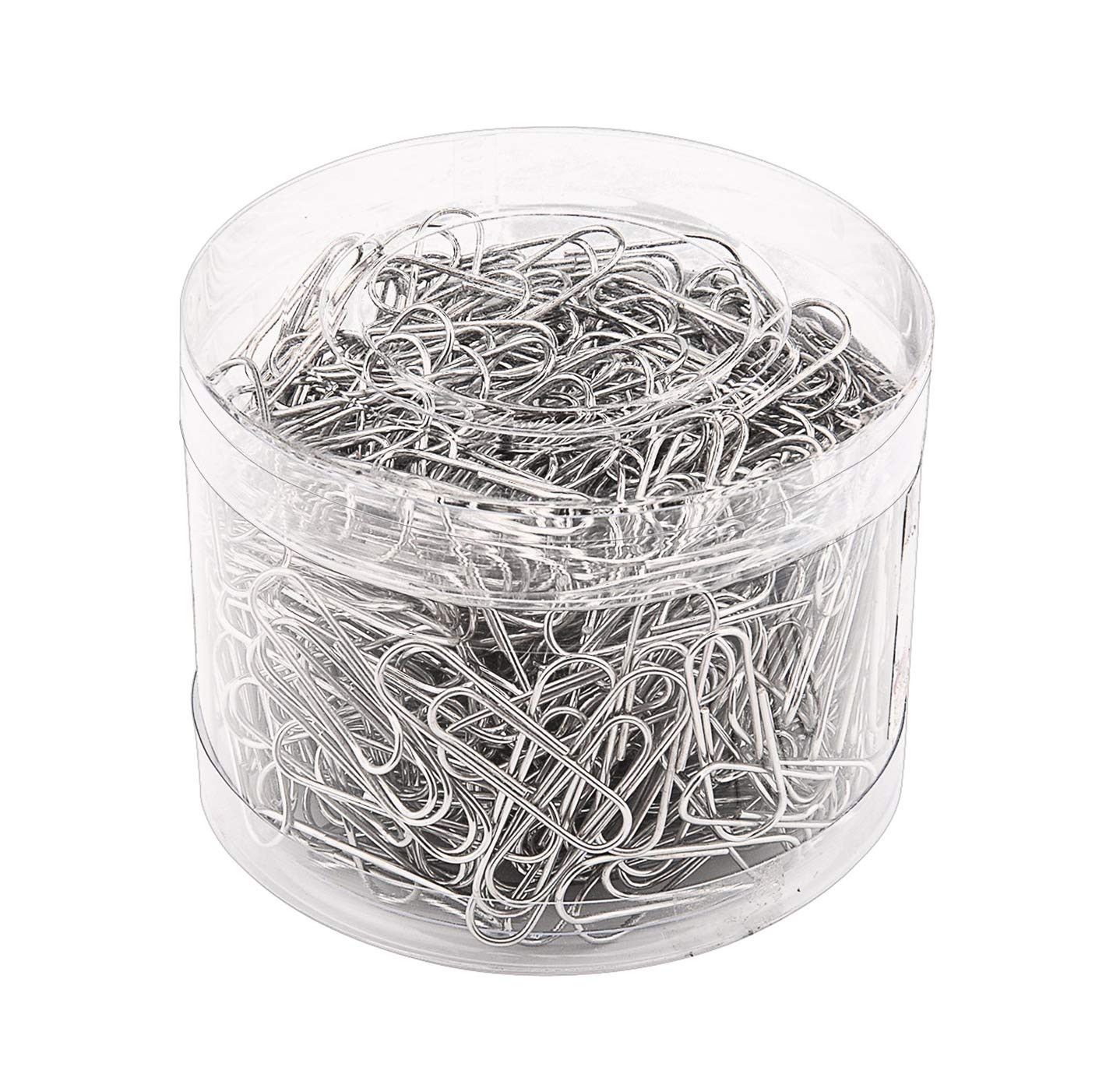 BaiJ Clips de Oficina,200 Piezas Clips de Papel de Niquelados Metal Aguja de Papel para Oficina Escuela y Organización de Documentos Personales 29 mm Galvanizado