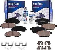 Vista 81 de Detroit Axle - Pastillas de freno para Pontiac Grand Prix 2005-2008, Buick LaCrosse Allure 2005-2009, pastillas de freno de cerámica con repuesto
