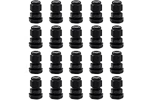 20 Pcs Nylon Cable Glands 3/8" NPT