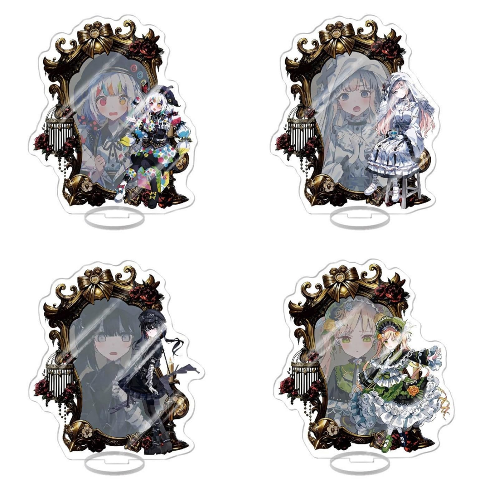 Amazon.co.jp: 対応魔法少女ノ魔女裁判 札を立 鏡のデザイン アクリル 