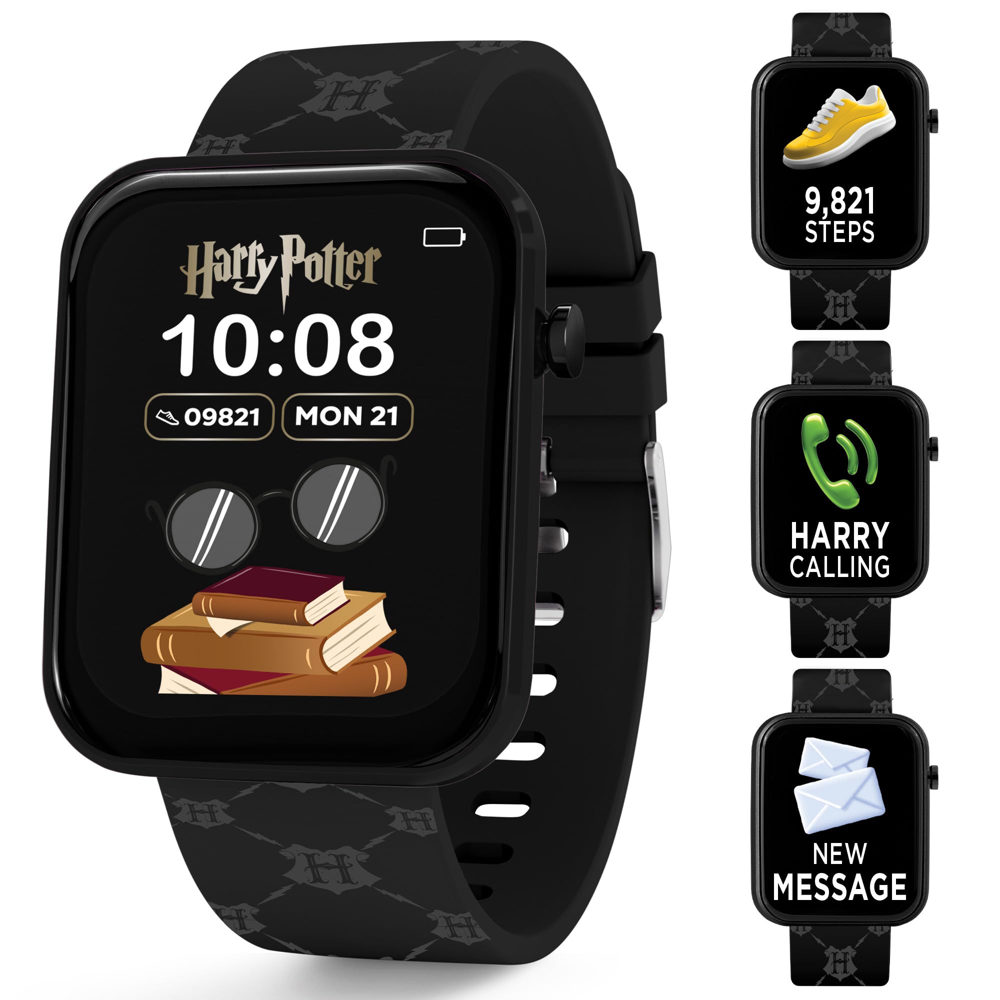 Accutime Harry Potter Interaktywny inteligentny zegarek dla dzieci z czarnym nadrukiem