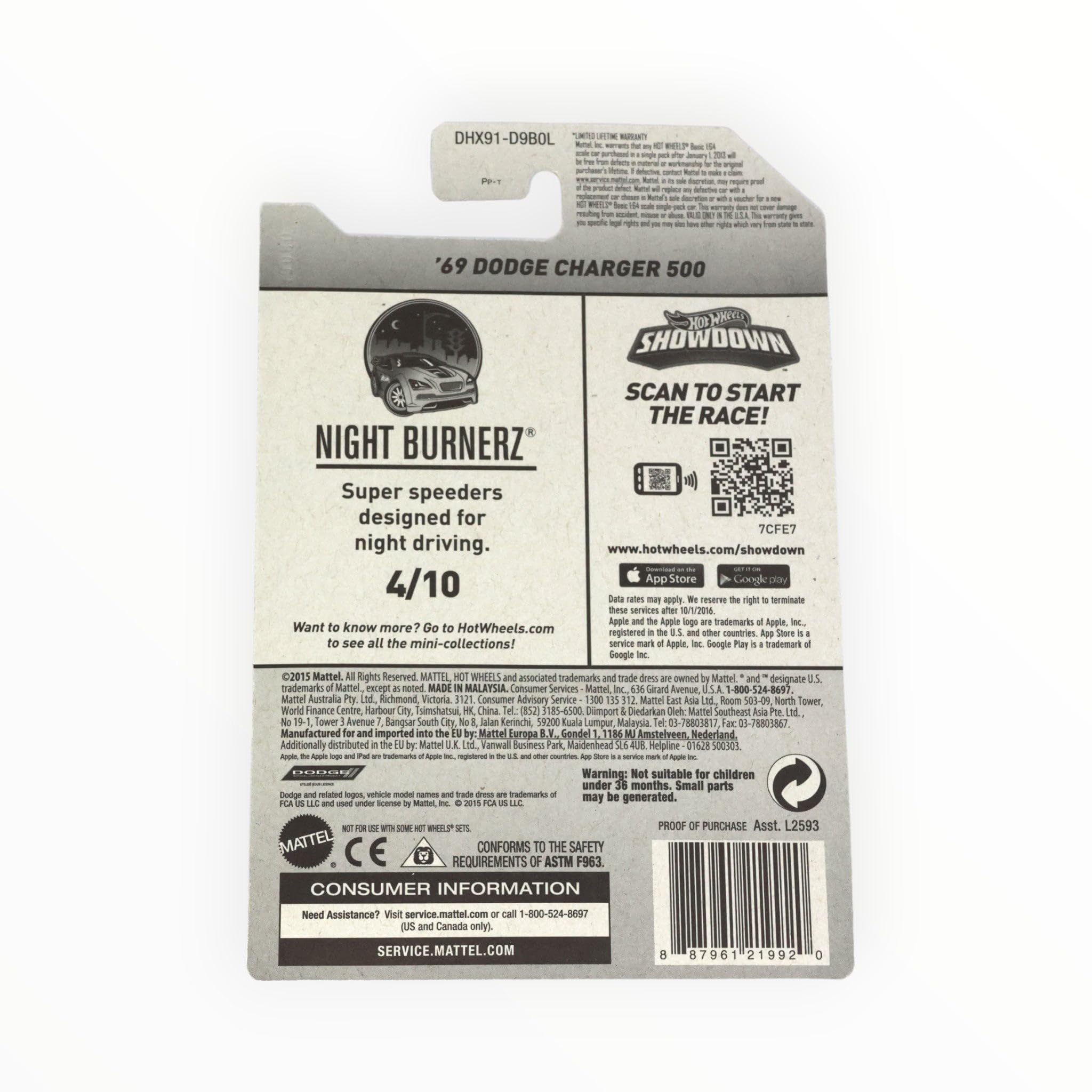 Hot Wheels '69 Dodge Charger 500