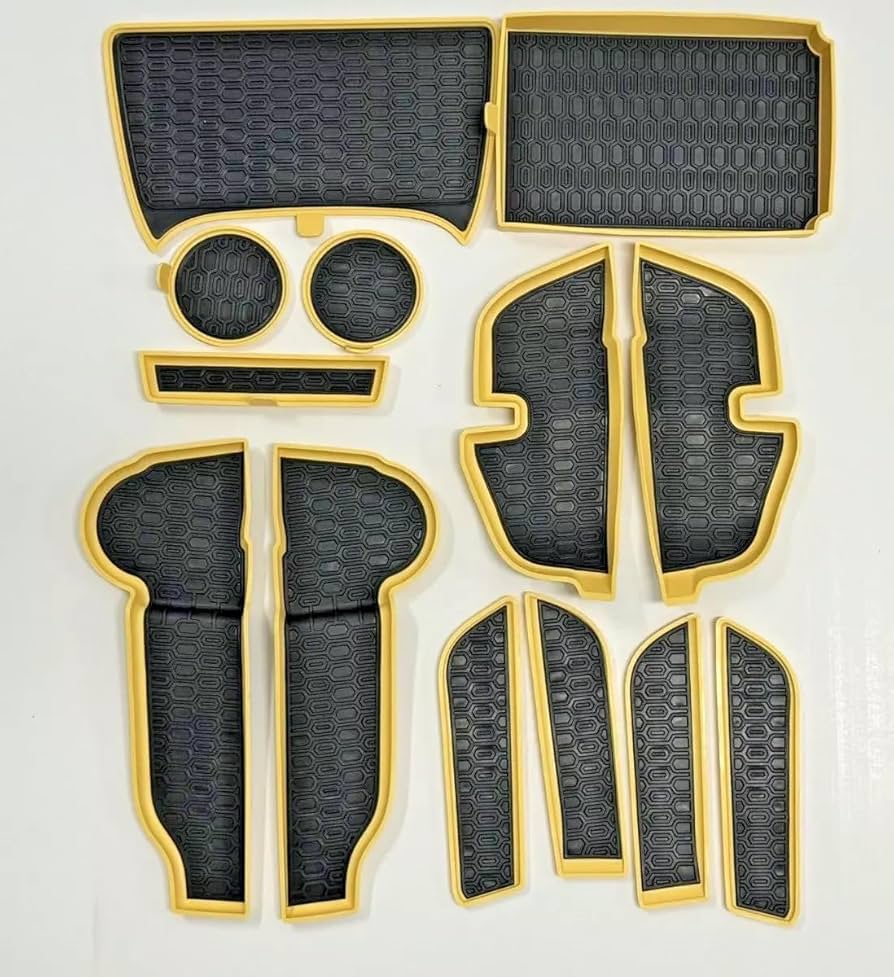 Design ＆ Reason Amazon.com: Subaru 13-Piece Yellow Accent Interior Liner