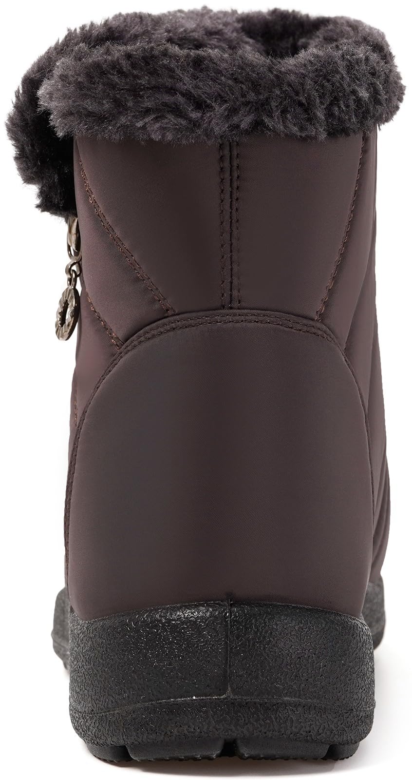 Stivali Donna Stivaletti Invernali Impermeabili Cerniera Stivali da Neve Cotone Caldo Peluche Caviglia Boots Bassi Scarpe Ultraleggero