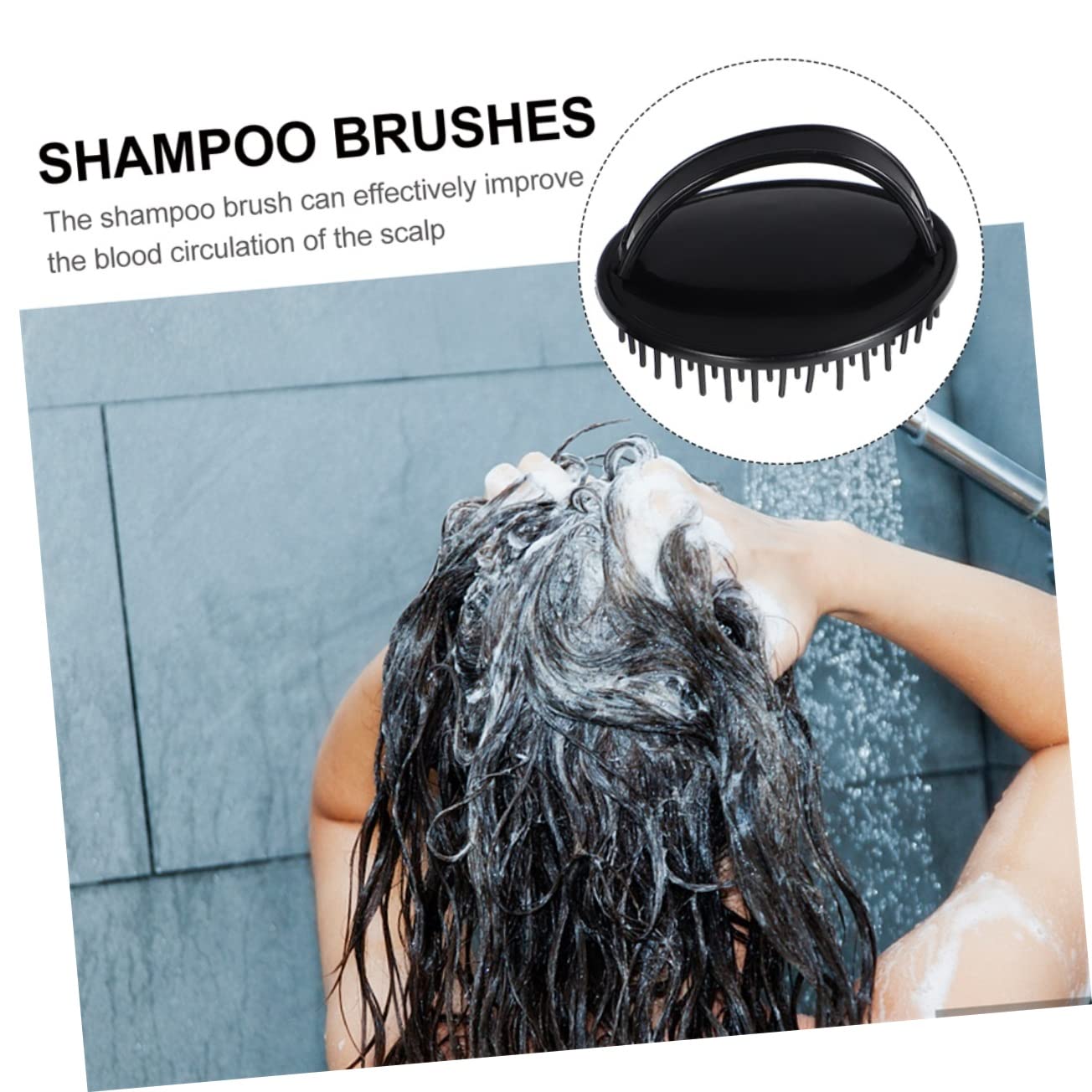 Cepillos De Masaje Para Cabelludo Herramientas De Para Ducha Y Baño Cuidado Del Cabelludo Masajeador De Champú Cepillo Exfoliante Para Pelo Seco Y Húmedo 4 Piezas X 5