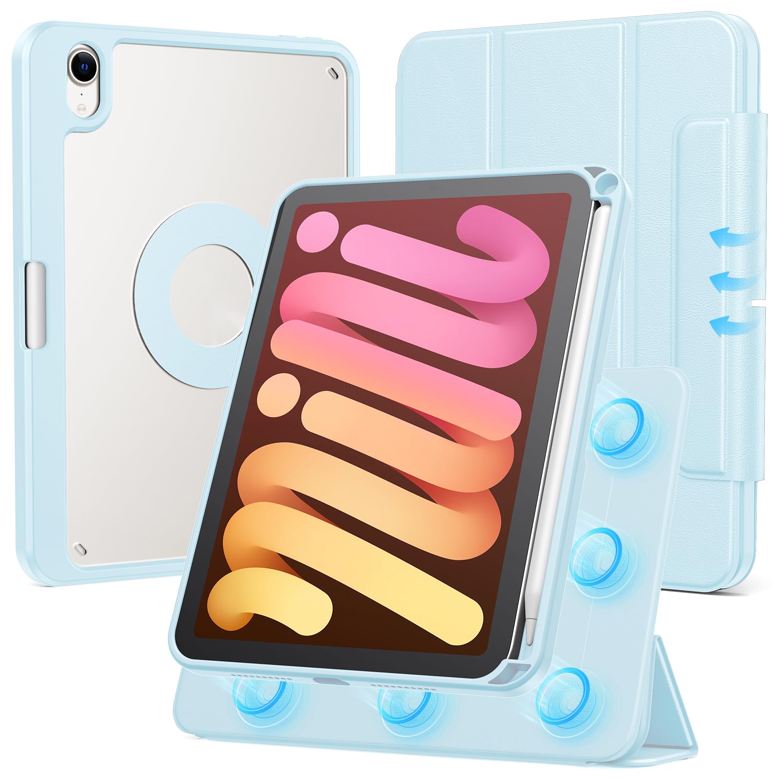 Amazon.com: SPARIN Case for iPad mini 7 A17 Pro 2024/iPad Mini 6 