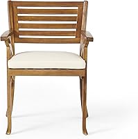 Vista 6 de Christopher Knight Home Hermosa - Juego de comedor de madera de acacia, 5 piezas, acabado de teca