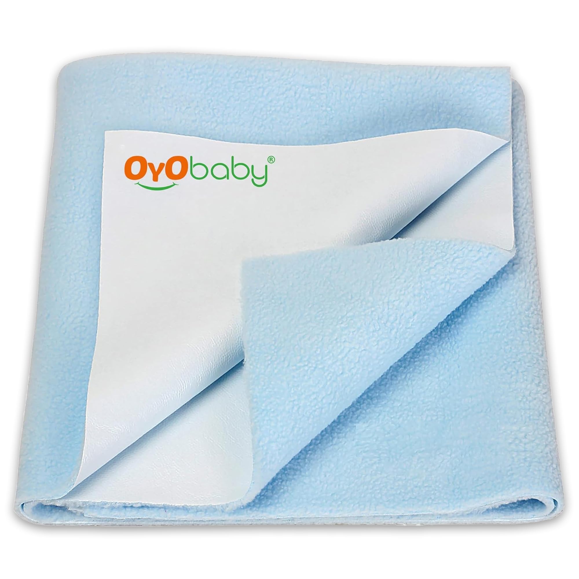 Premium Hypoallergenic Quick Dry Waterproof Reusable Mat/Underpad/Absorbent Sheets/Mattress Protector/Crib Sheets (Size: 100cm x 70cm) / (39''x28'') Blue, Medium by OYO Baby