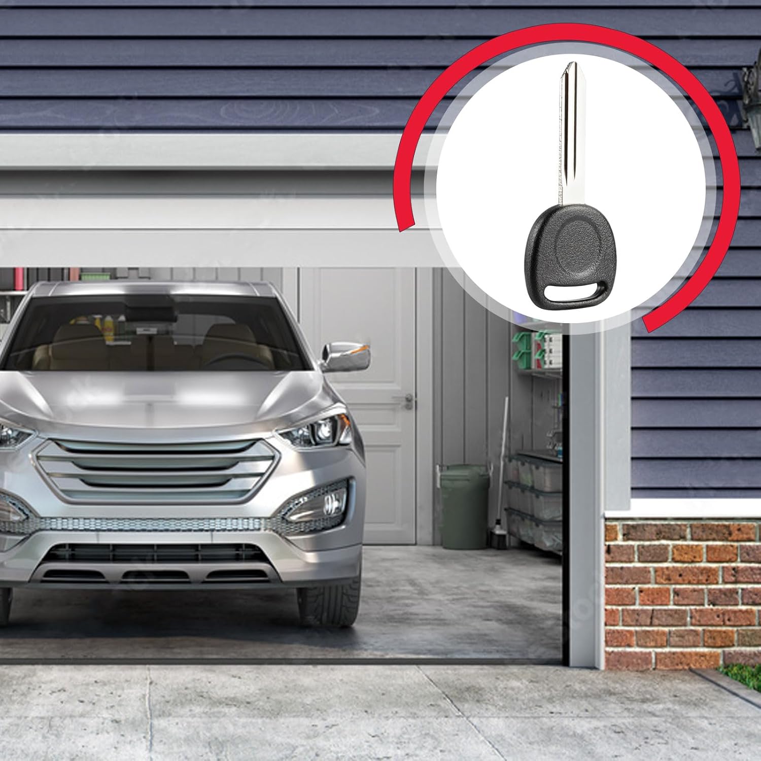 USARemote B102P Key in a garage setting