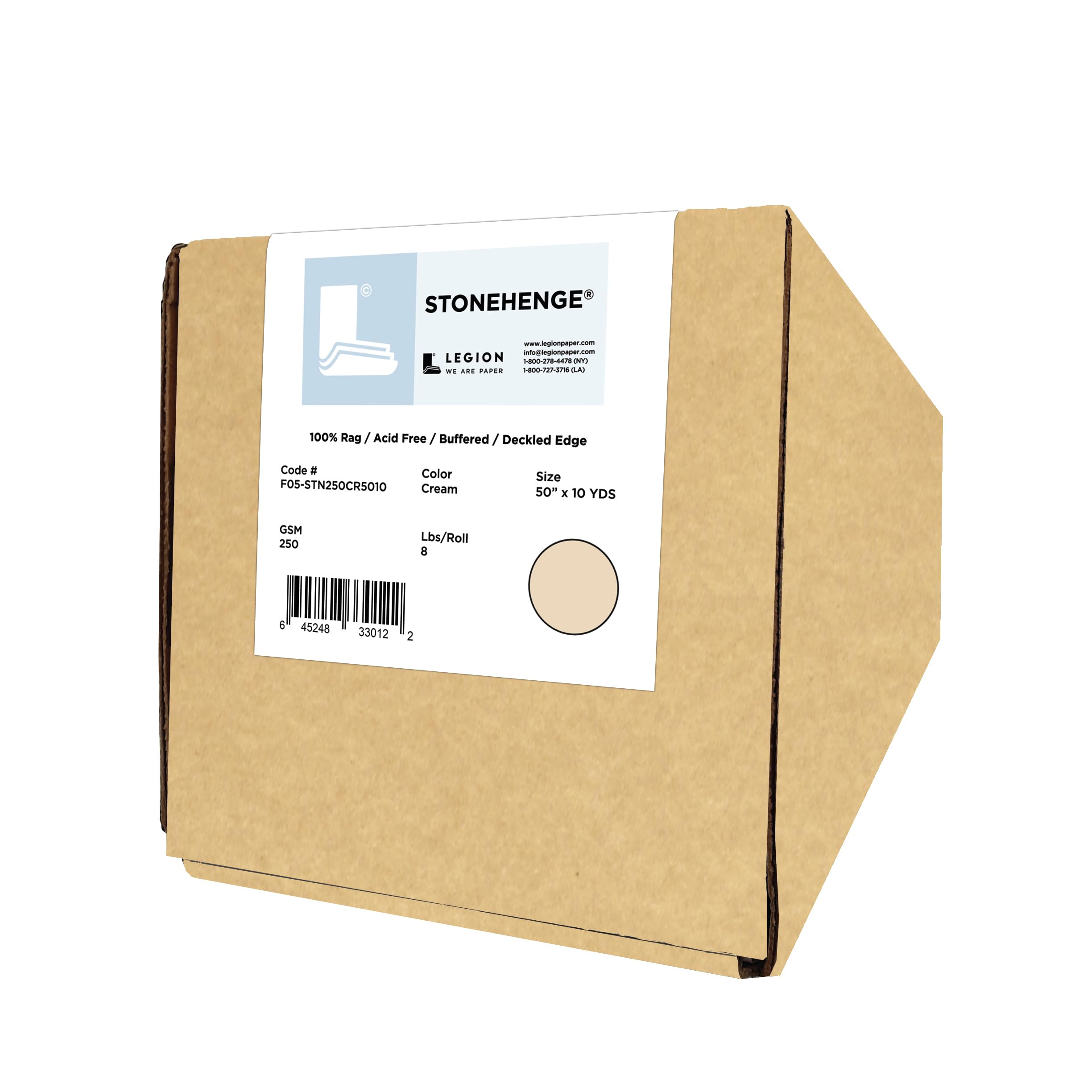 Stonehenge 100% Cotton Medium Weight Roll, Cream, 50