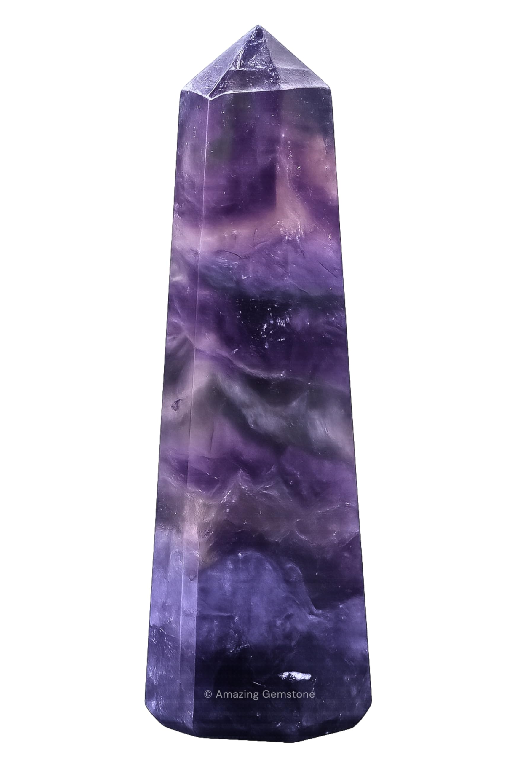 Purple Fluorite Crystal Towers ~ Natural Healing Crystal Point Obelisk for Reiki Healing and Crystal Grid (2" to 3" INCH)
