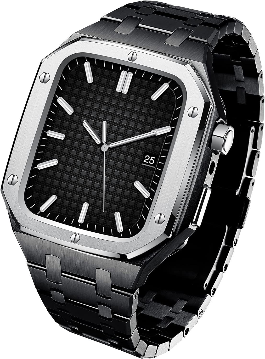 Bracelet montre acier inoxydable compatible Apple Watch - 7