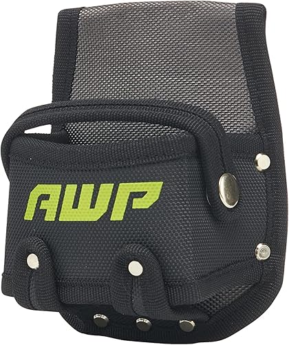 Miniatura 4 de AWP Bolsa de cinta métrica con clip de cinturón de metal y bucle de túnel, accesorio para cinturón de herramientas