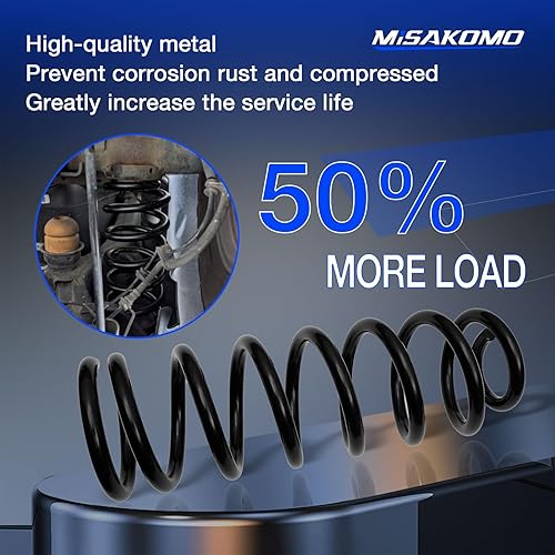 Miniatura 8 de Kit de muelles helicoidales traseros resistentes para Ram 1500 2009-2018 2wd4wd 2 unidades de elevación de 1-2 pulgadas