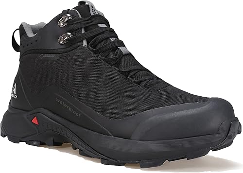 HUMTTO Botas de senderismo todo terreno para hombre, impermeables, ligeras, con suela de goma, antideslizantes, botas de senderismo para exteriores,