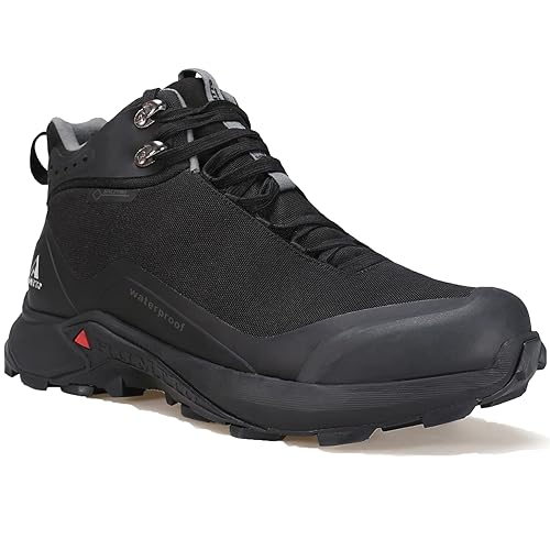 HUMTTO Men's All-Terrain Waterproof Hiking Boots Lightweight Breathable Outdoor Ankle Boots Trekking Hiking Shoes