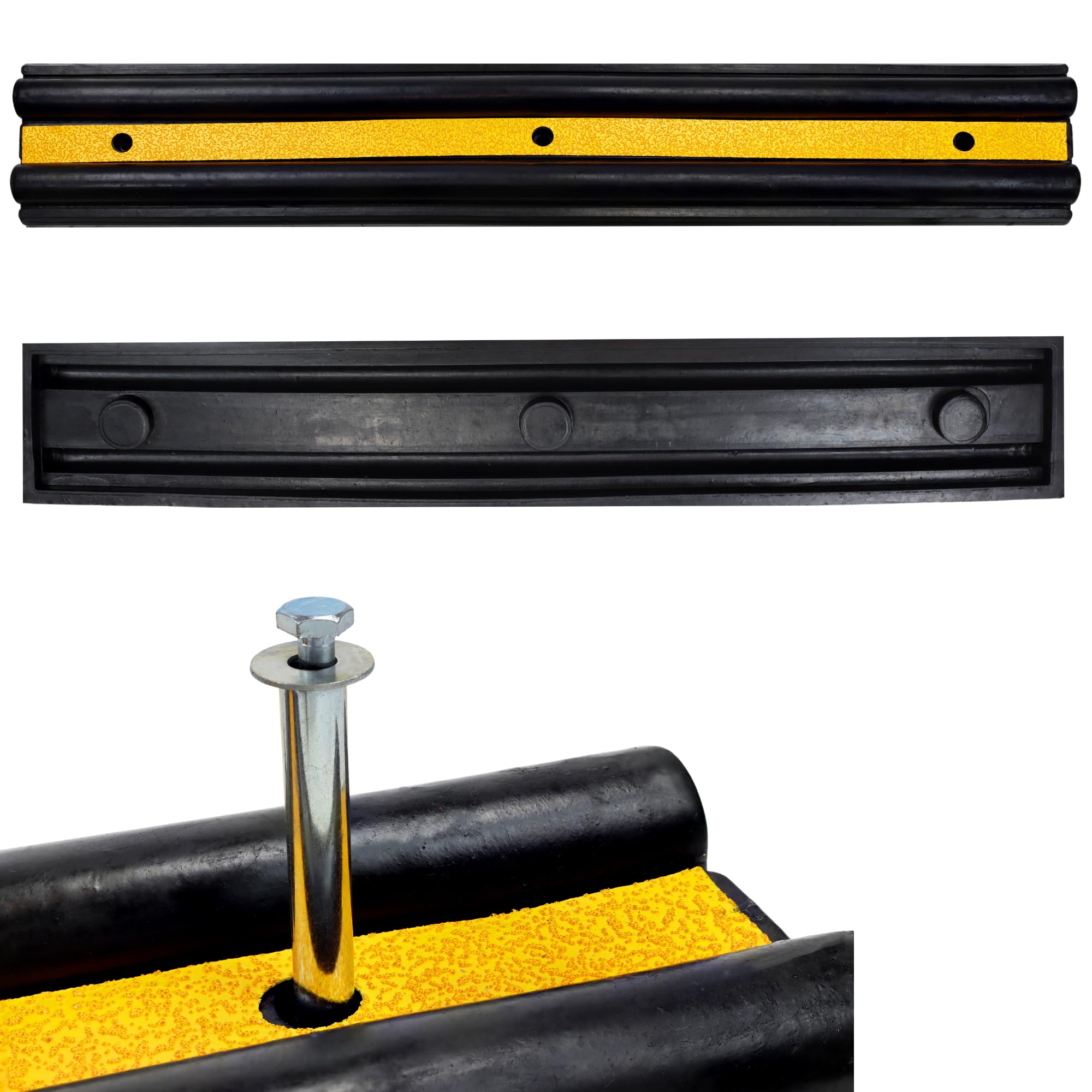 Vigil Heavy-Duty Rubber Wall Guard Protector with High Visibility - Garage Wall Protectors Professional Grade - Rubber Corner Protectors Suitable for Commercial Use