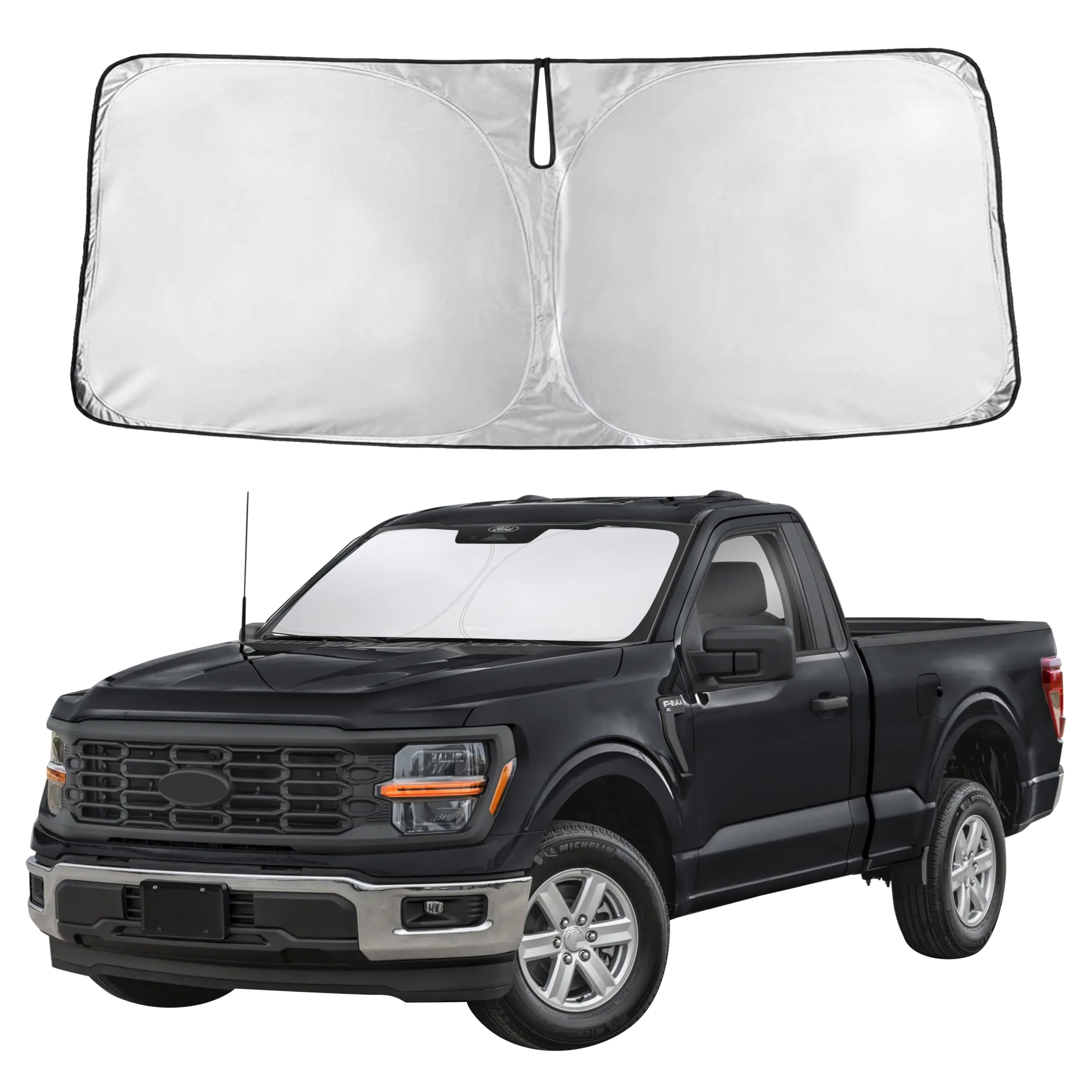 Autovir Windshields Sun Shade Fit for 2021-2024 2025 2026 Ford F150