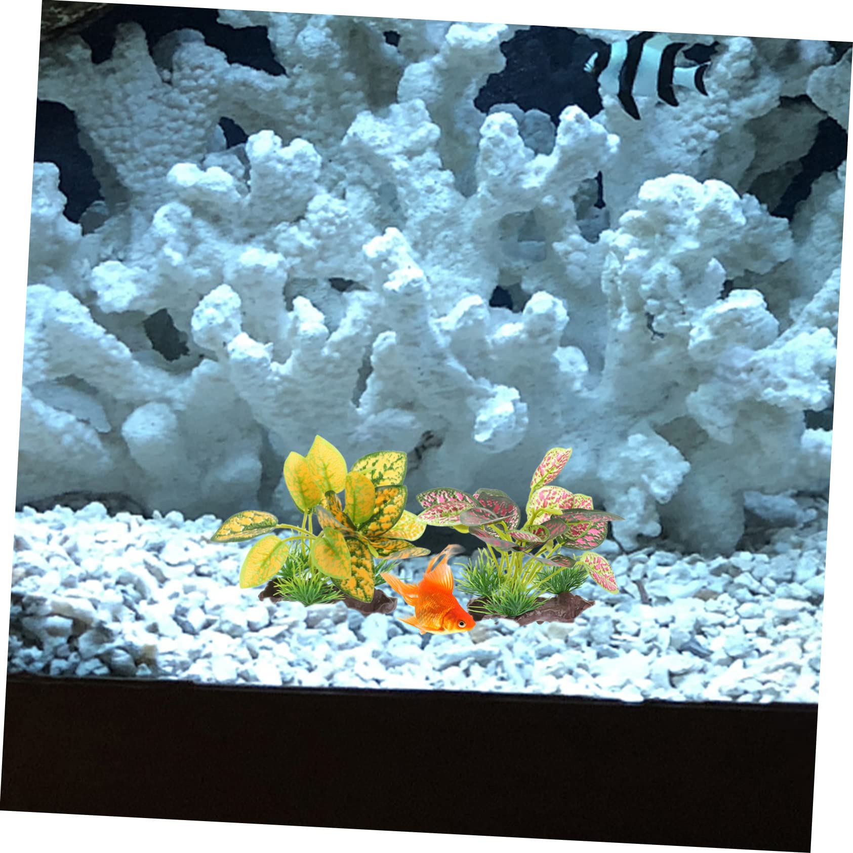 MAGICLULU 3 Set Piante Acquatiche Artificiali Per Decorazione Piante Fake Realistiche Per Facili Da Installare E Leggere Per Paesaggio Tuo 3 Pezzi * 3