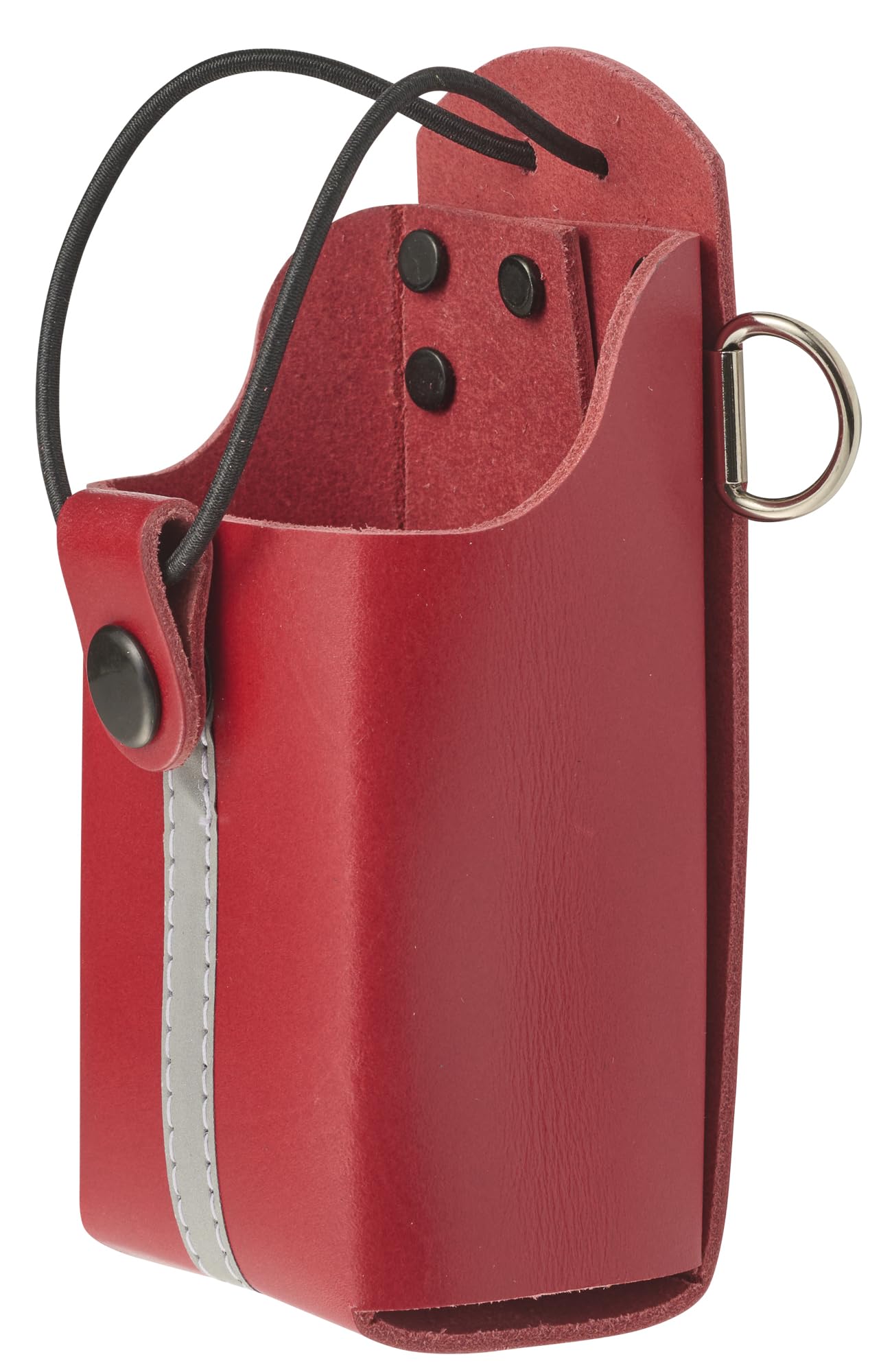 Perfect Fit Shield Wallets Universa Reflective Leather Radio Case Two Way Radio Holder with Adjustable Elastic Band for Firefighter, EMT and Law